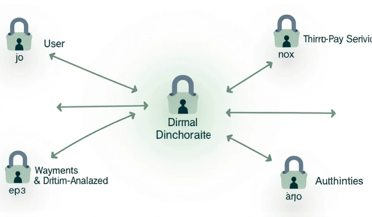 Diagram showing data flow from user to NutriLife Hub, and then selectively to third-party service providers and legal entities, with strong security locks.